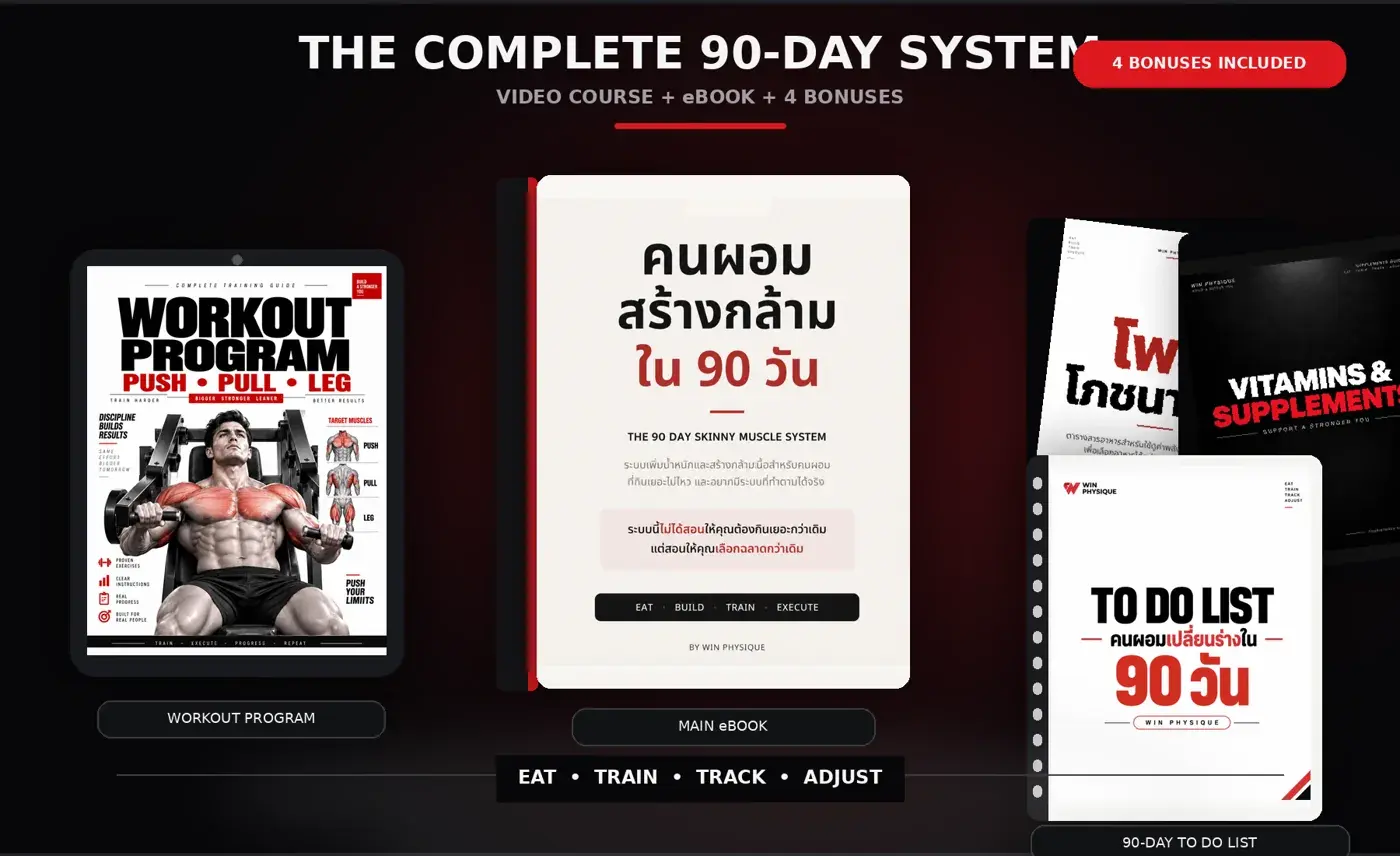 ภาพรวมคอร์สหลักและอีบุ๊กทั้งชุด